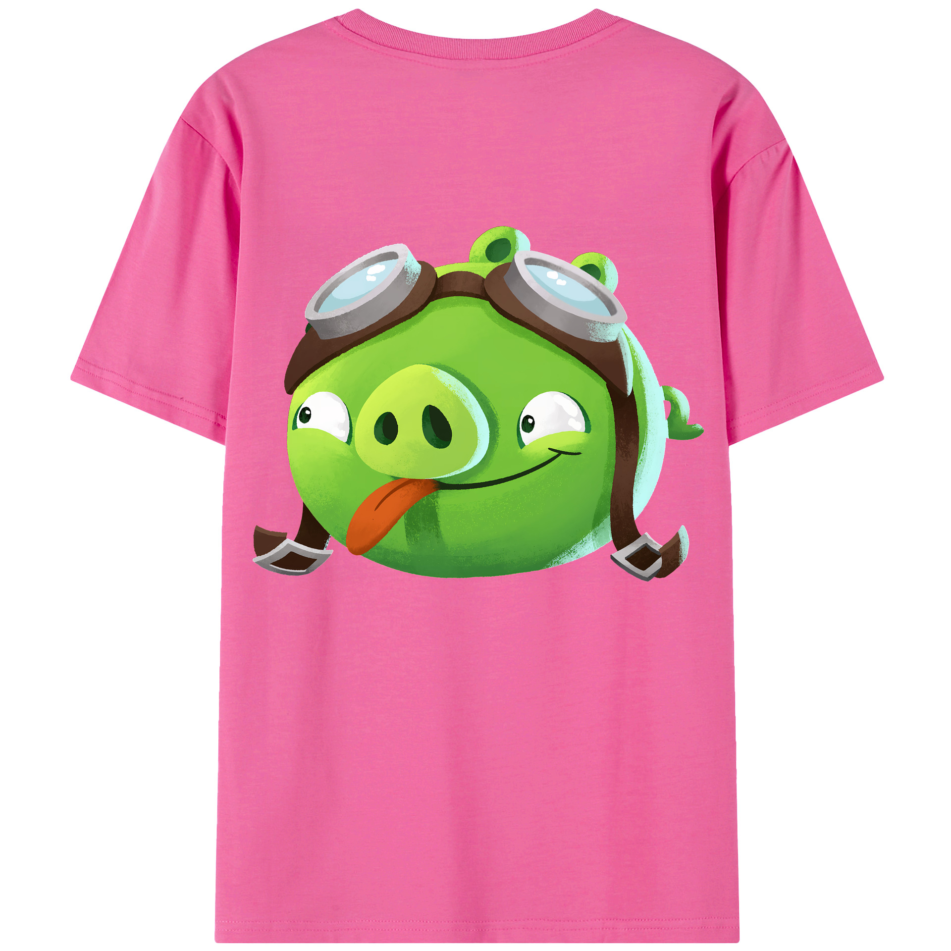 （画像用） Angry Birds アングリーバード レディース半袖Tシャツ(バックプリント)